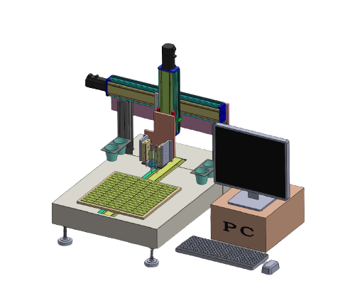 CL010-B Desktop double glue gun dispensing machine (Visual Automatic Alignment)-----Cing Lian Ltd.