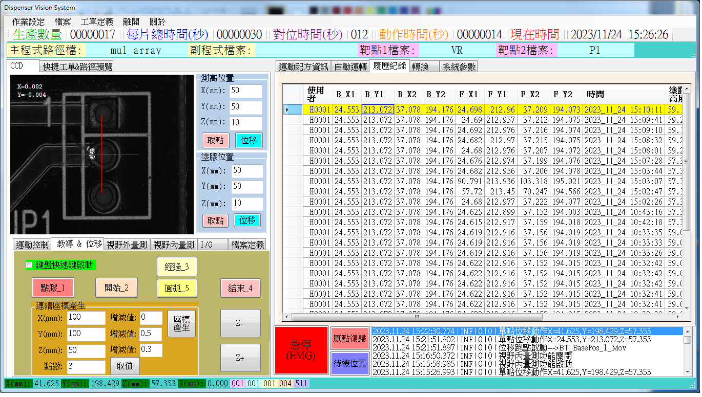 Alignment data record-----Cing Lian Ltd.