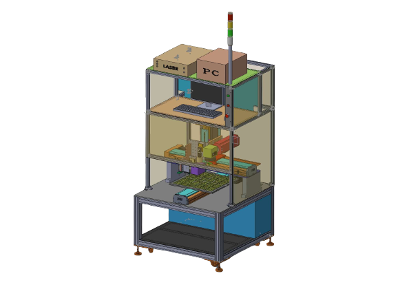 Floor-standing three-axis laser engraving machine (including dispensing)-----Cing Lian Ltd.